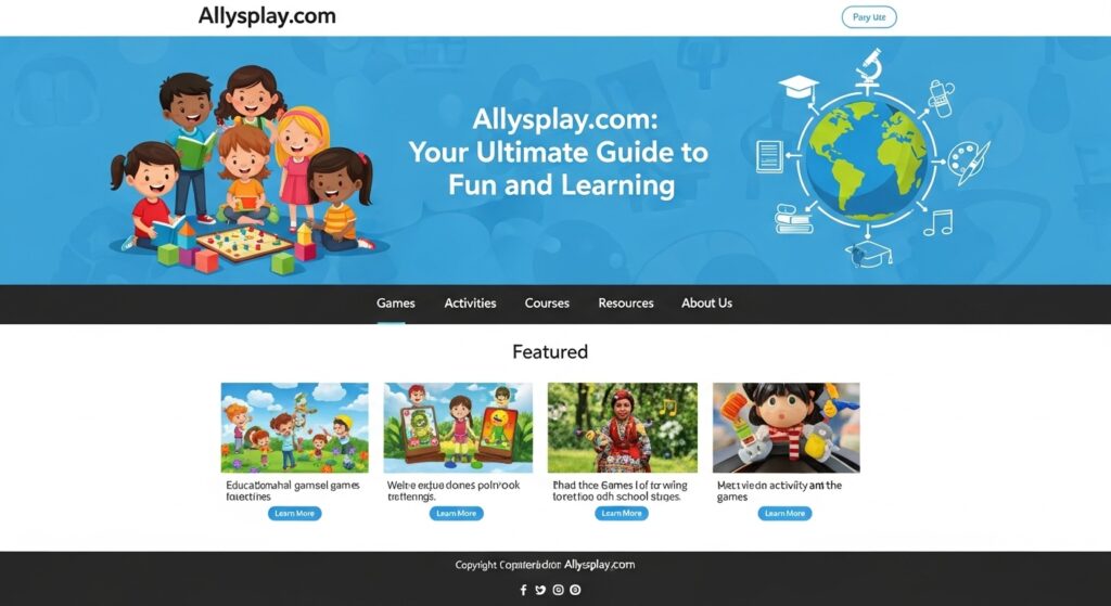 Allysplay.com website: Your Ultimate Guide to Fun and Learning